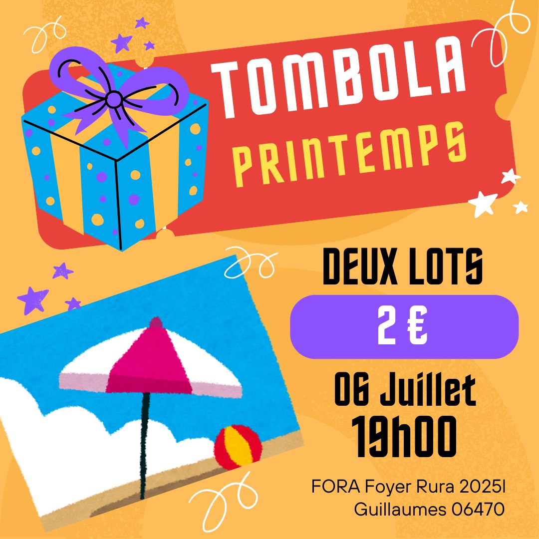 Tombola Printemps 2025 Tombola 1 Printemps 2025