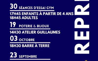 La gym enfants et adultes reprend avec FORA à Guillaumes et Saint Martin d’Entraunes